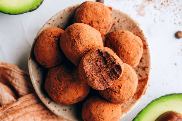 trufas sensuales de aguacate